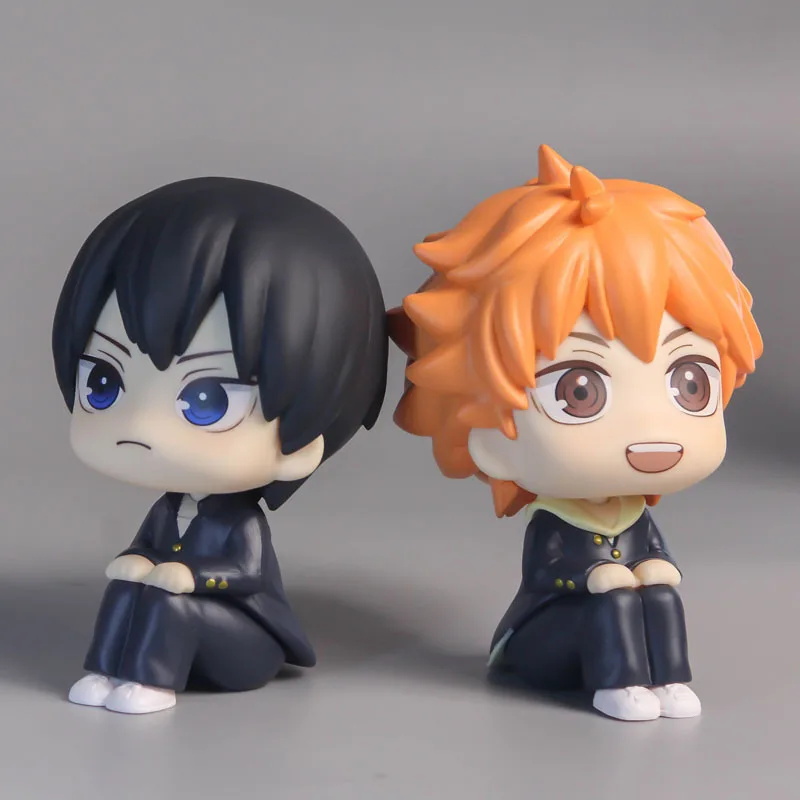 Figure Anime Haikyuu Shoyo Hinata Action Figures PVC Tobio Kageyama Giocattoli per bambini Collezionista Haikyu Modello Regali di compleanno
