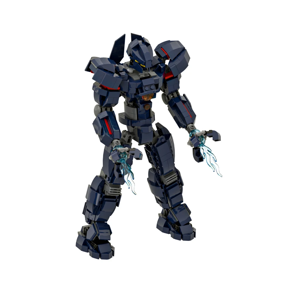 Gobricks MOC Pacificeds film Gipsys Avengereds V2 blocs de construction lourd Mecha bataille modèle briques assemblé jouet enfant jouet cadeau