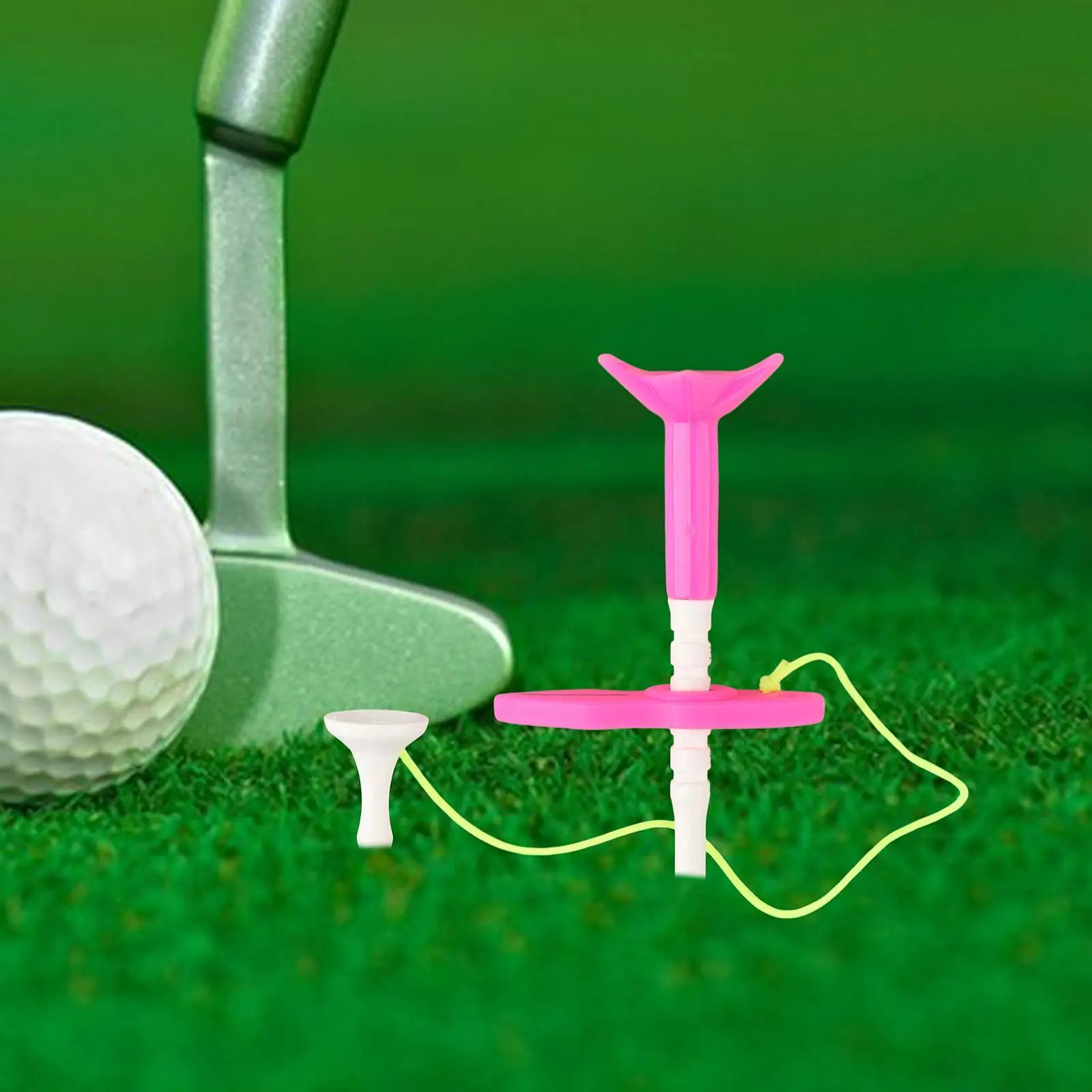 Height Adjustment Golf Tee Set Reusable Unbreakable Ball Stand for Training Practice and Play