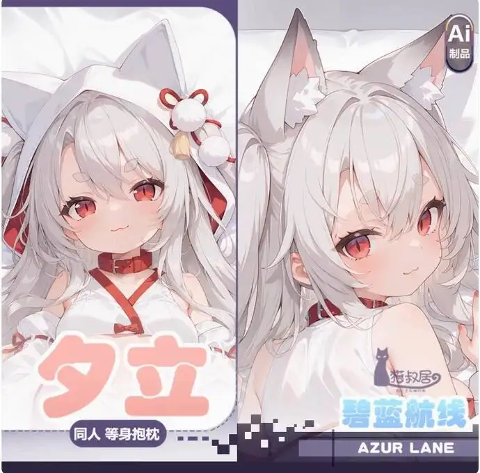 

Japanese Anime Azur Lane IJN Yūdachi Sexy Dakimakura Hing Body Case Otaku Male Pillow Cushion Bedding Gifts New MSJ