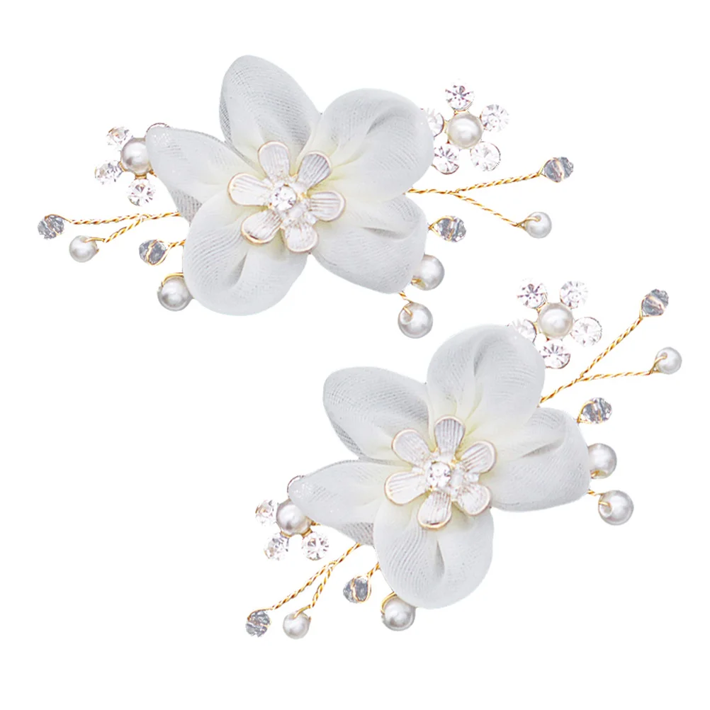

1Pair Detachable Wedding Shoe Buckle Alloy Material Removable Flower Decoration Clip for Women Shoe Clip Banquet Party