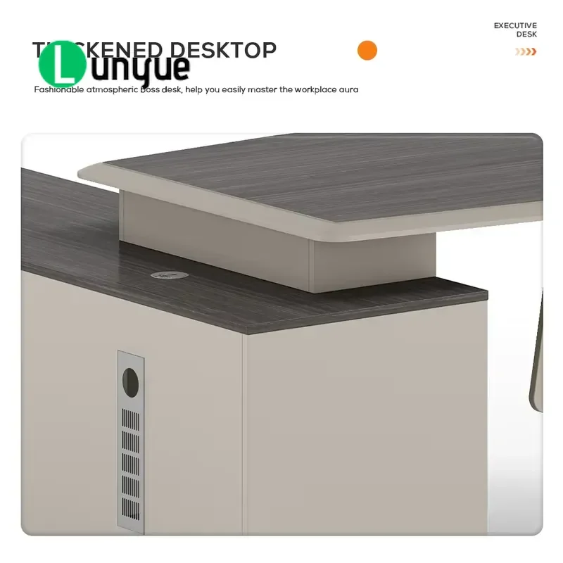Modern L Shaped Desk Luxury Computer Writing Table Modular Home Office Furniture for Study Workstation Space Saving Design