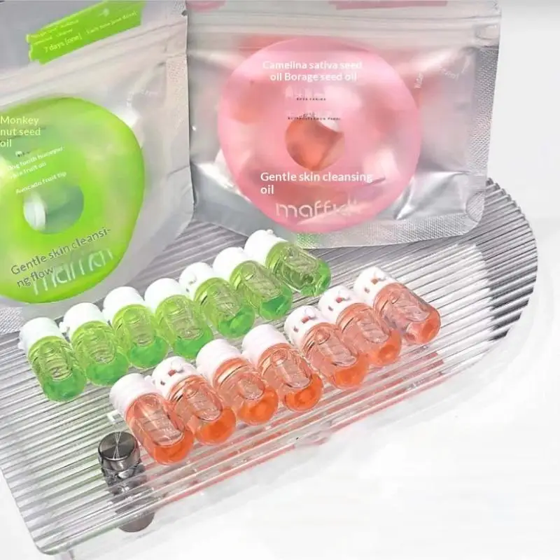 7 Capsules Of Cleansing Oil Gentle Non Irritating Moisturizer Soothe Cleansing Travel Portable Single Makeup Remover Oil