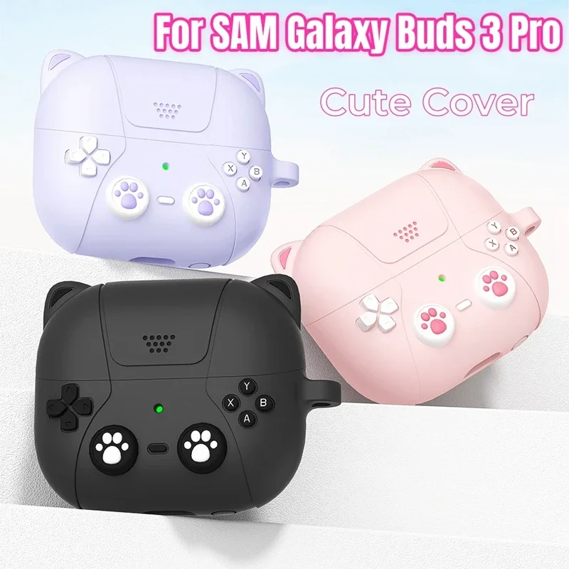 

3D Cat Claws Cartoon Silicone Silicone protective cover For Samsung Galaxy Buds 3 / Buds3 3pro Wireless Earphone