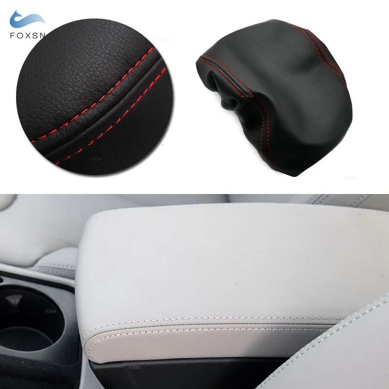 Car Interior Center Console Lid Armrest Pad Cover Protection Trim For VW Passat B6 2005 2006 2007 2008 2009 Microfiber Leather