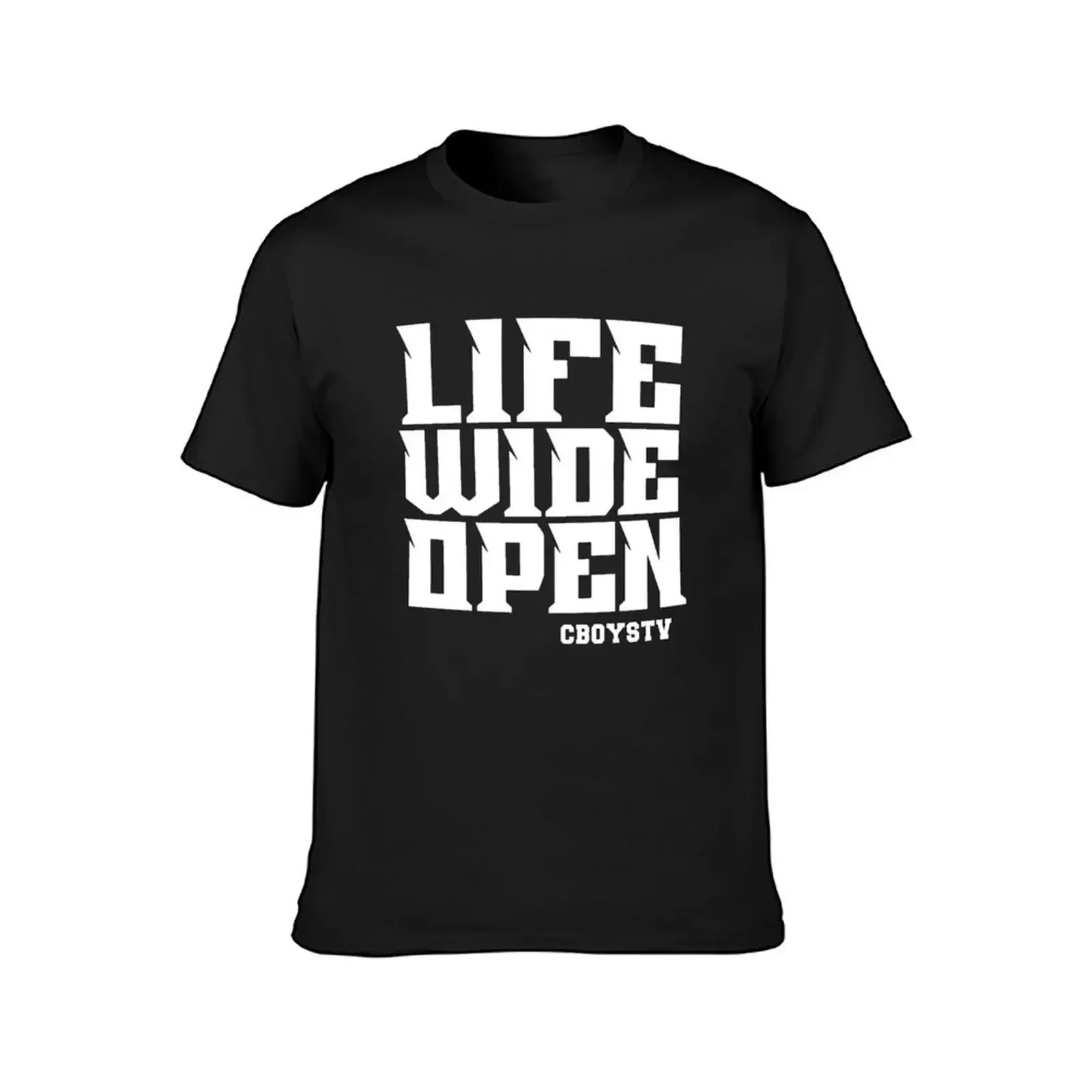 Cboystv Merch Life Wide Open T-Shirt shirts graphic tee anime tshirt vintage anime shirt mens t shirts pack