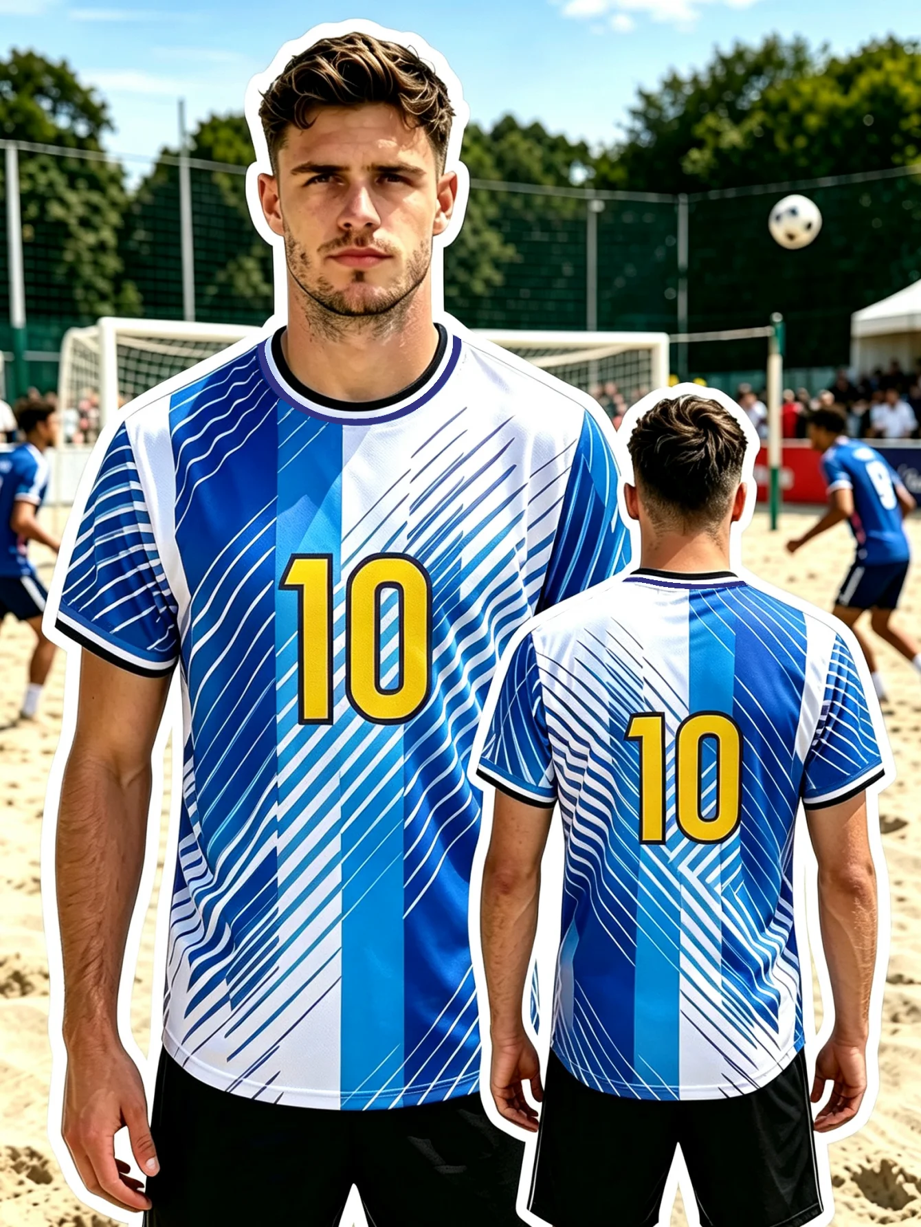 Men's Football Round Neck Training Uniform, Sports Shirt, Breathable Quick Drying T-Shirt, Family T-Shirt