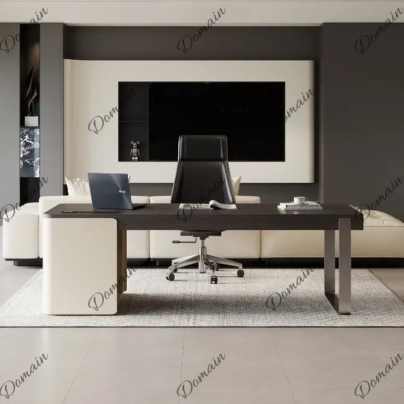 Office Use Italian minimalist solid wood desk home living room study computer desk designer high sense