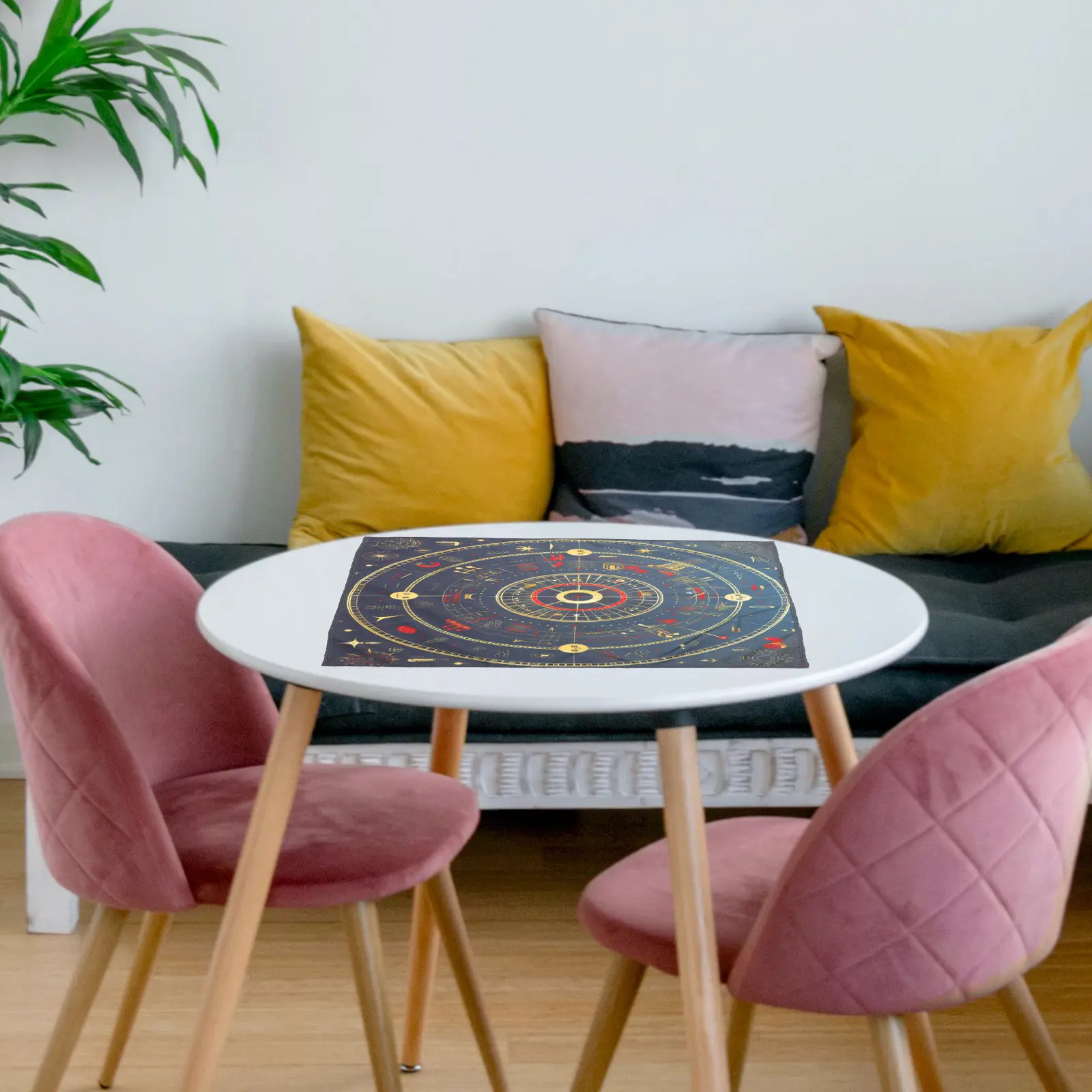 

Tarot Tablecloth Decorative Altar Cloth for Divination Desk Prop Game Desktop Unique Design Safe Material Durability