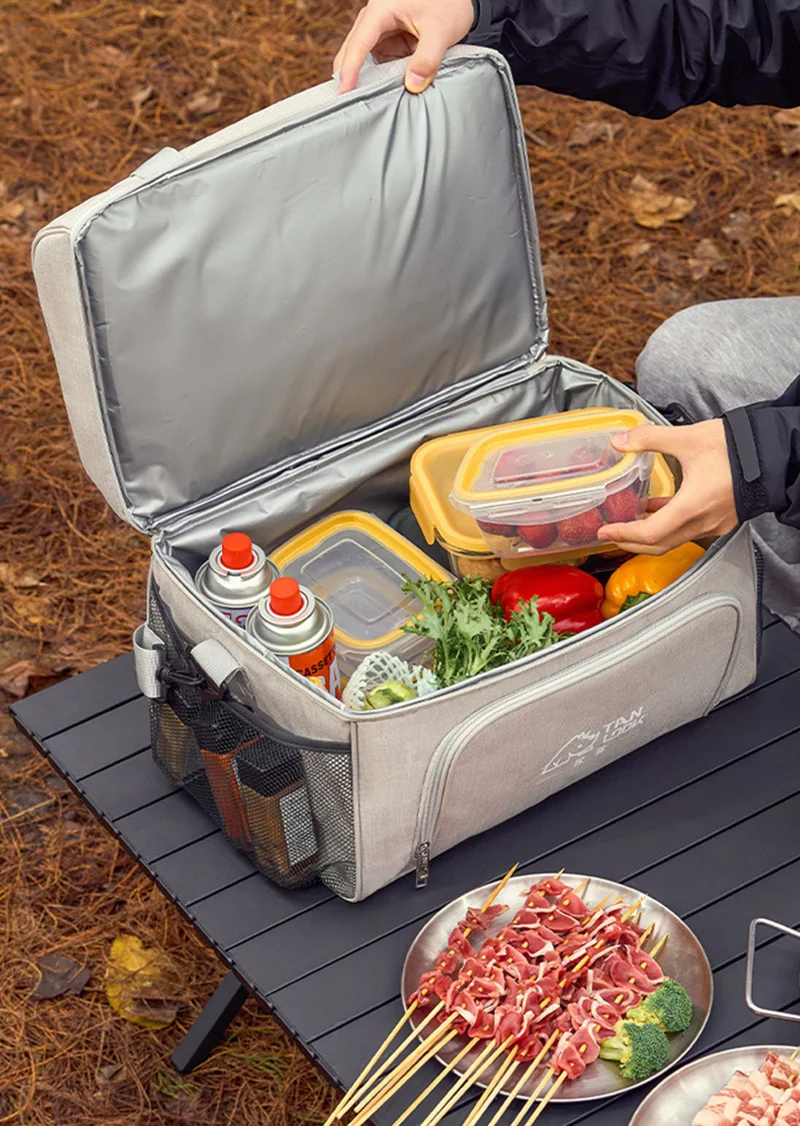 10L 30L Camping Cooler Tote Bag Portable Insulated Cooler Bag Food Drinks Storage Bag for Outdoor Camping Picnic BBQ Travel