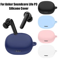 Soft Earphone Case Silicone Anti-drop Protective Sleeve Dustproof Shockproof Protector Cover for Anker Soundcore Life P3