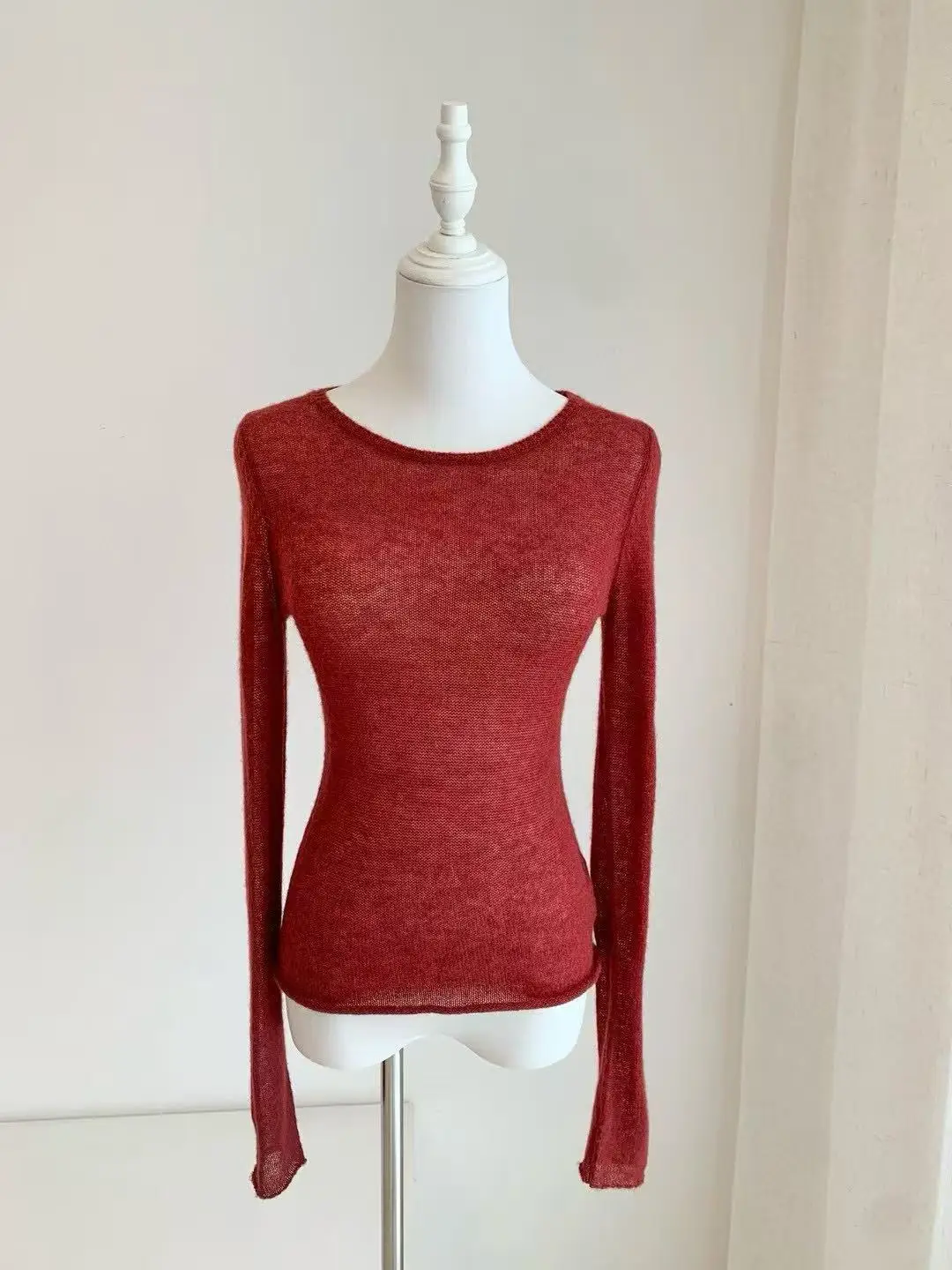 

Women's Sweater Autumn New Collection 2025 Hoodie Long Sleeve Knitted Tight Sweater