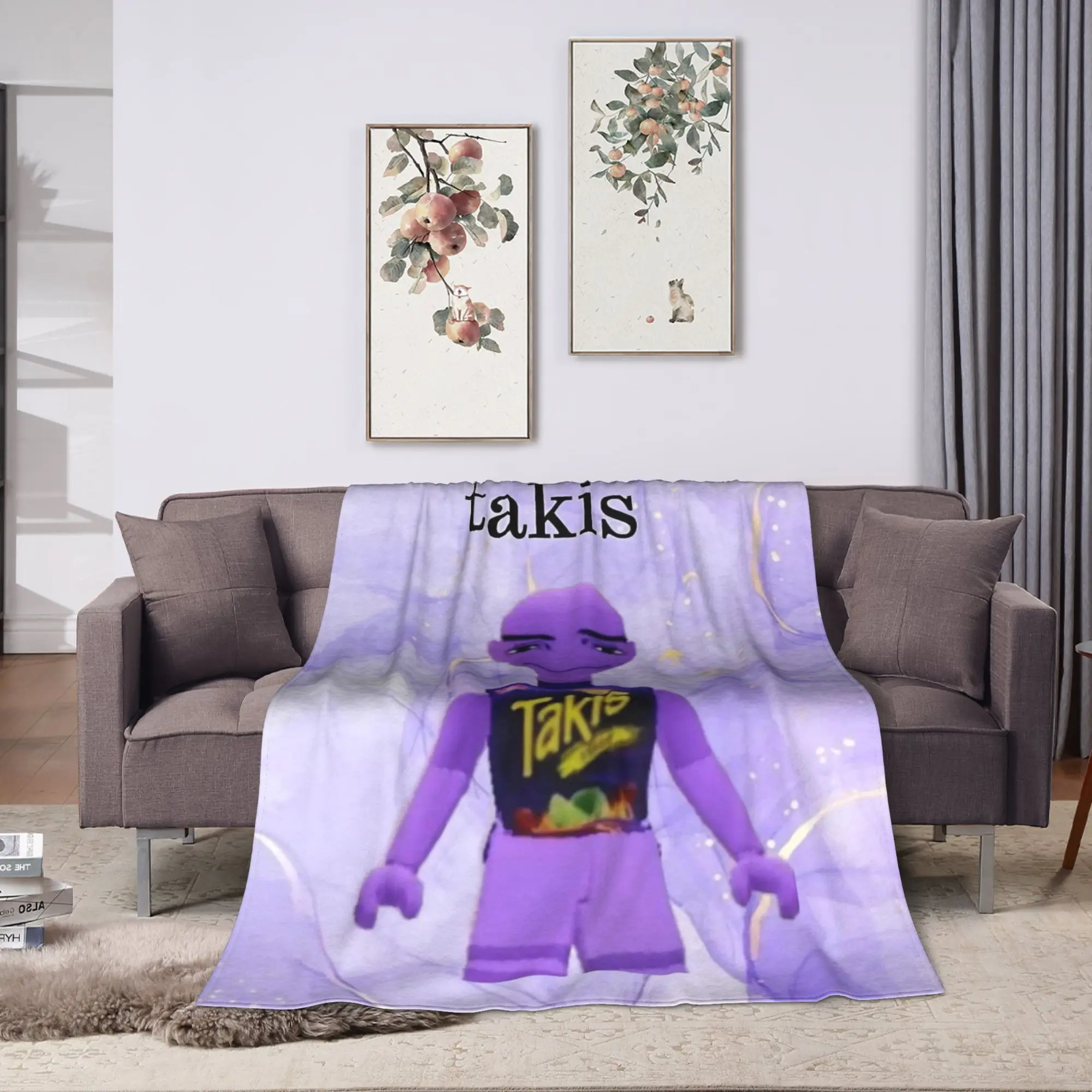 Takis Chili Chips Blanket  Super Warm Print Plush Throw Blanket For Living Room Picnic Flannel Bedspread Bed Cover
