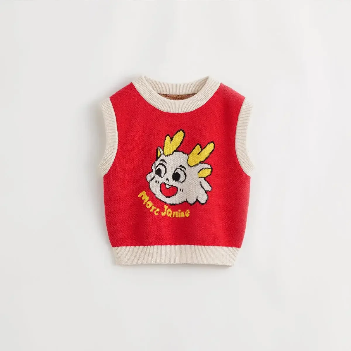 

MARC&JANIE Boys Little Dragon Knitwear Sweater Vest Children's Tops for Autumn & Winter 232065