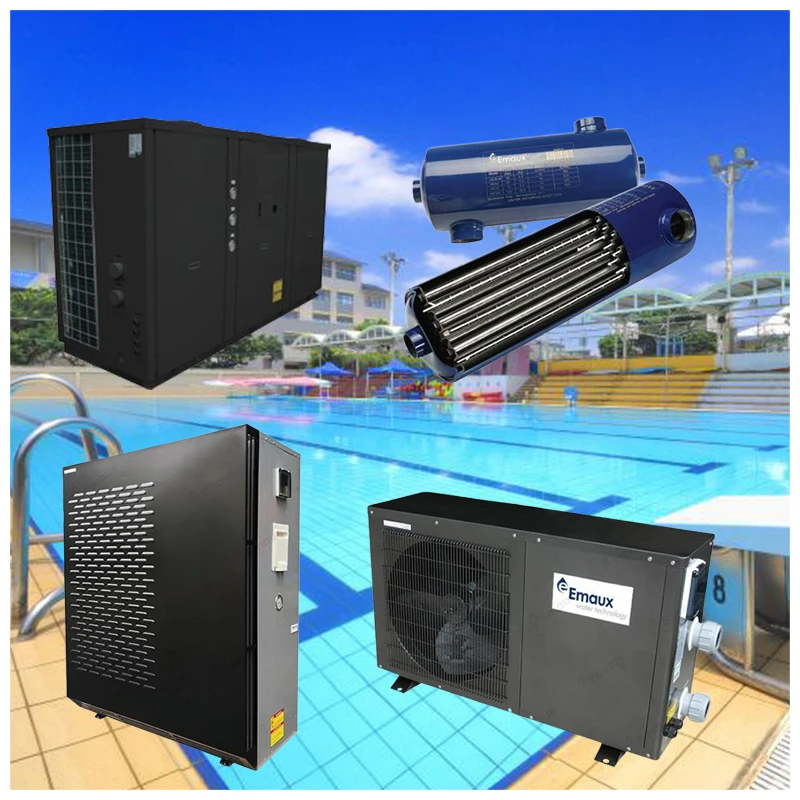 

Swimming pool equipment, water heater pump, cold and hot generator with screen display