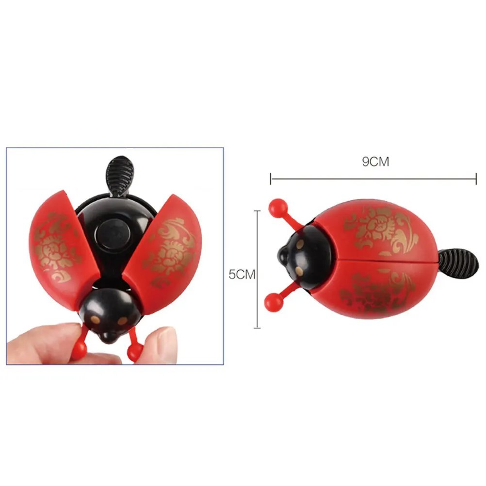 

2Pcs Red Beetle Bike Bell Set for Commuter Folding Bikes Loud Ringing Bell for Safety Alert Outdoor Cycling Gear