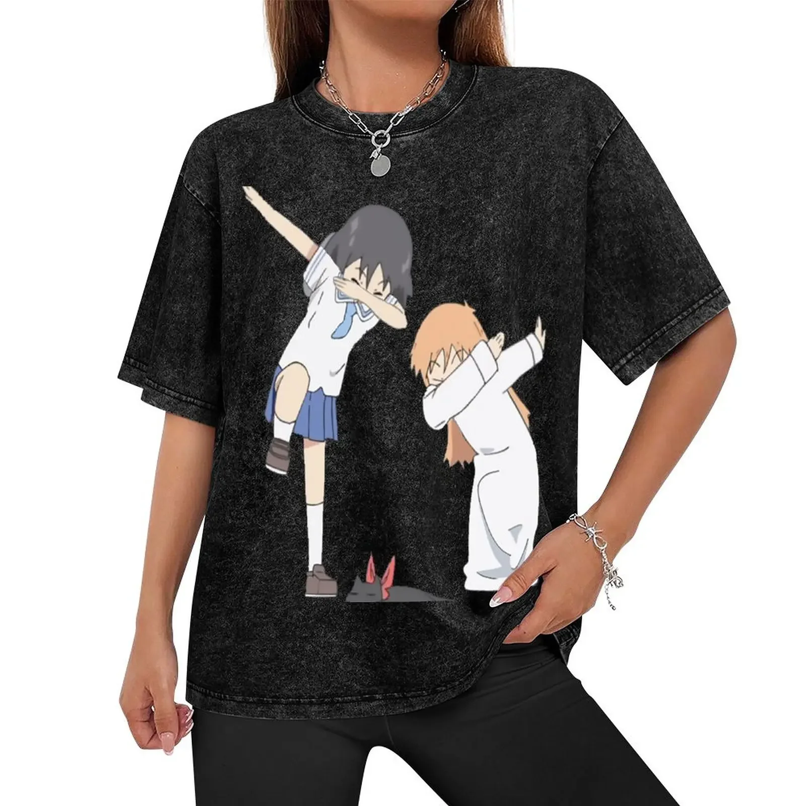 Shinonome Dab - Nichijou T-Shirt Aesthetic clothing anime t shirts sports fans basketball graphic tees mens t shirt