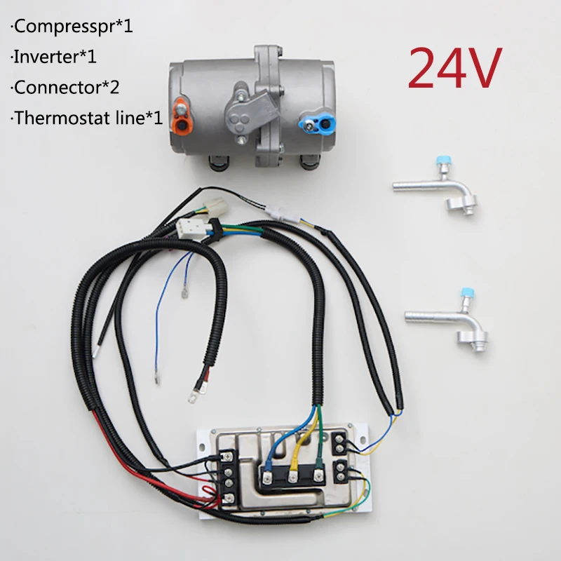 12V 24V electric air conditioning compressor,New energy Modified electric compressor without fuel consumption