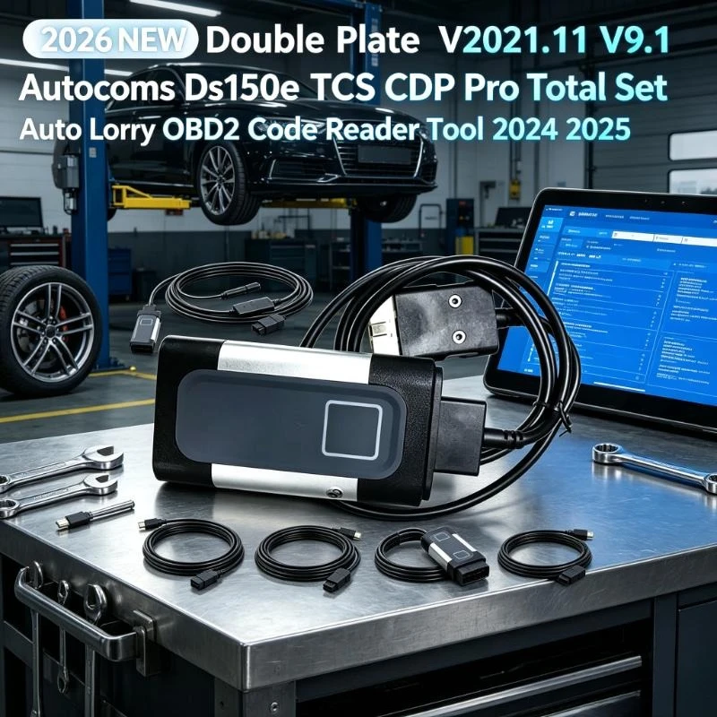 2026NEW Double Plate V2021.11 V9.1 Autocoms Ds150e TCS CDP Pro Total Set Auto Lorry OBD2 Code Reader Tool 2024 2025