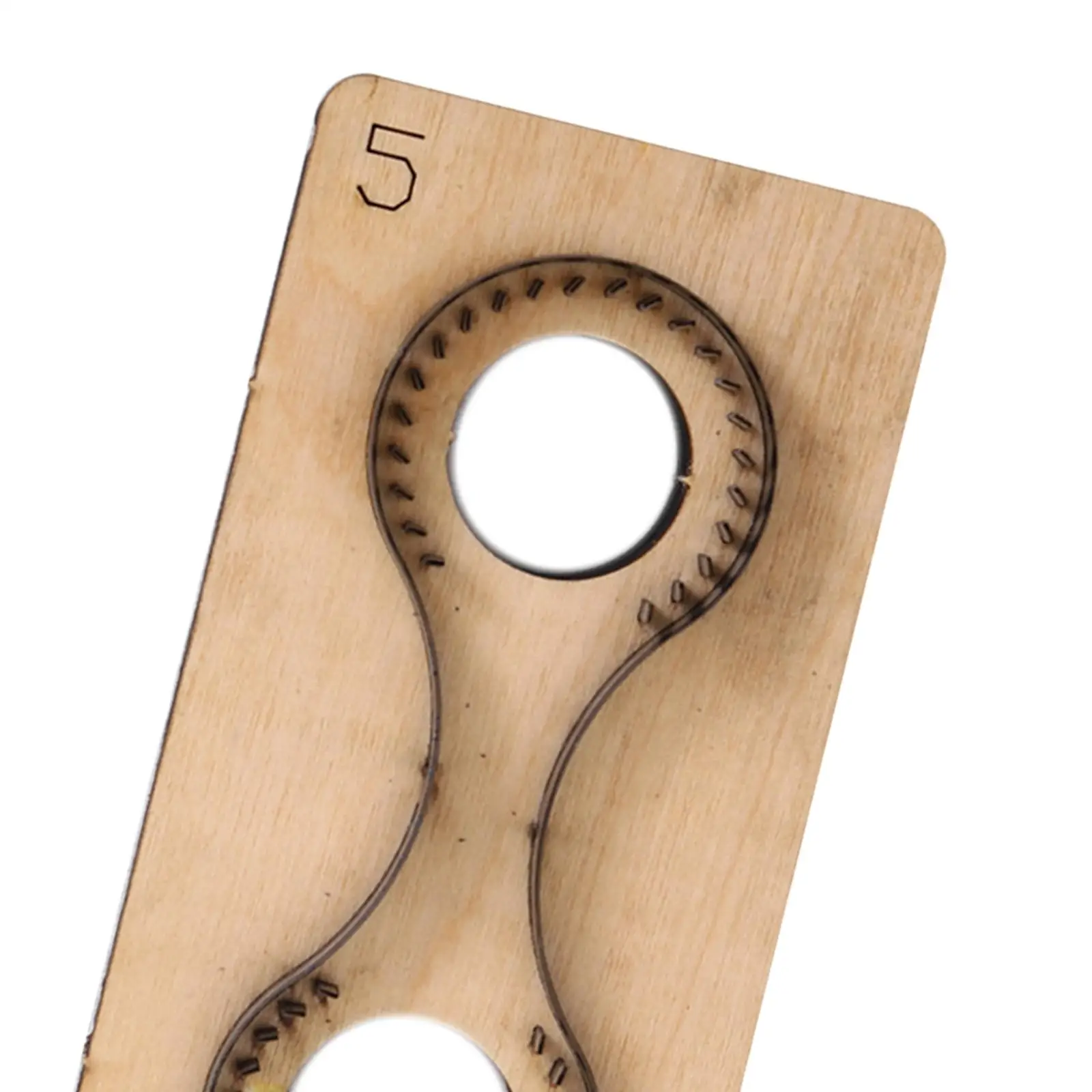 Metal Cutting Dies Key Chain 1 Piece Tool Set Reusable DIY Craft Template Wooden Cutter for Keychain PU Leather Leathercraft