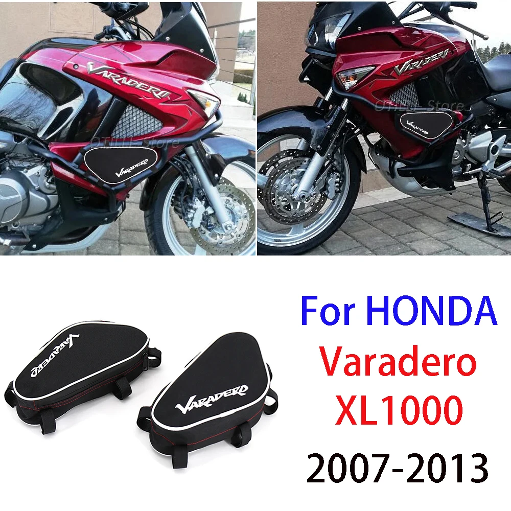 For Honda XL 1000 Varadero XL1000 2007-2013 2012 2011 2010 2009 2008 NEW Motorcycle Tool Placement Travel Frame Crash Bar Bags