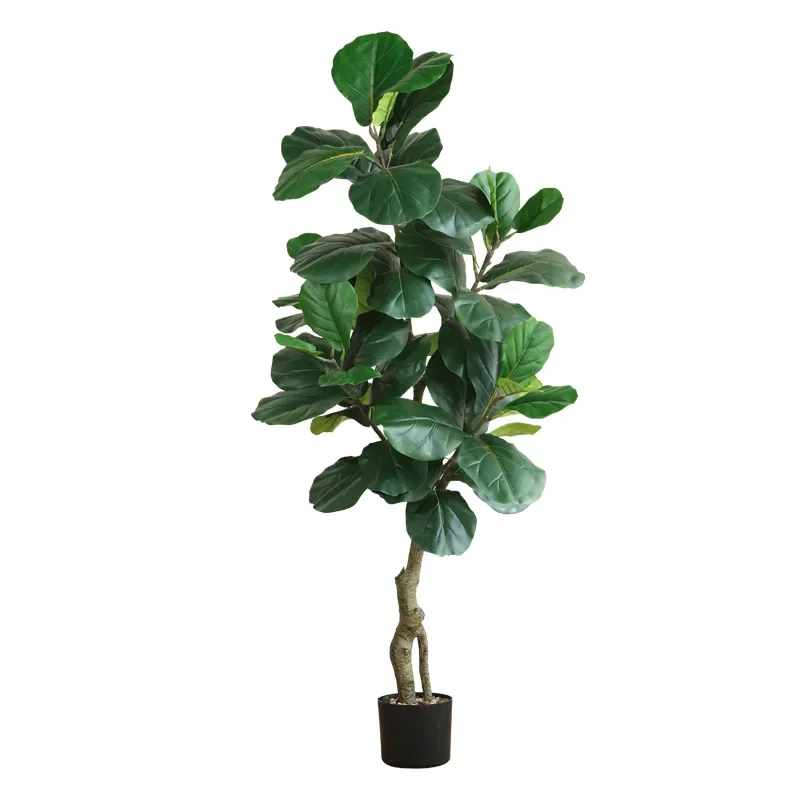 Simulated green plants, fake plants, fir leaves, high-end light luxury living room decoration, large bionic potted plants