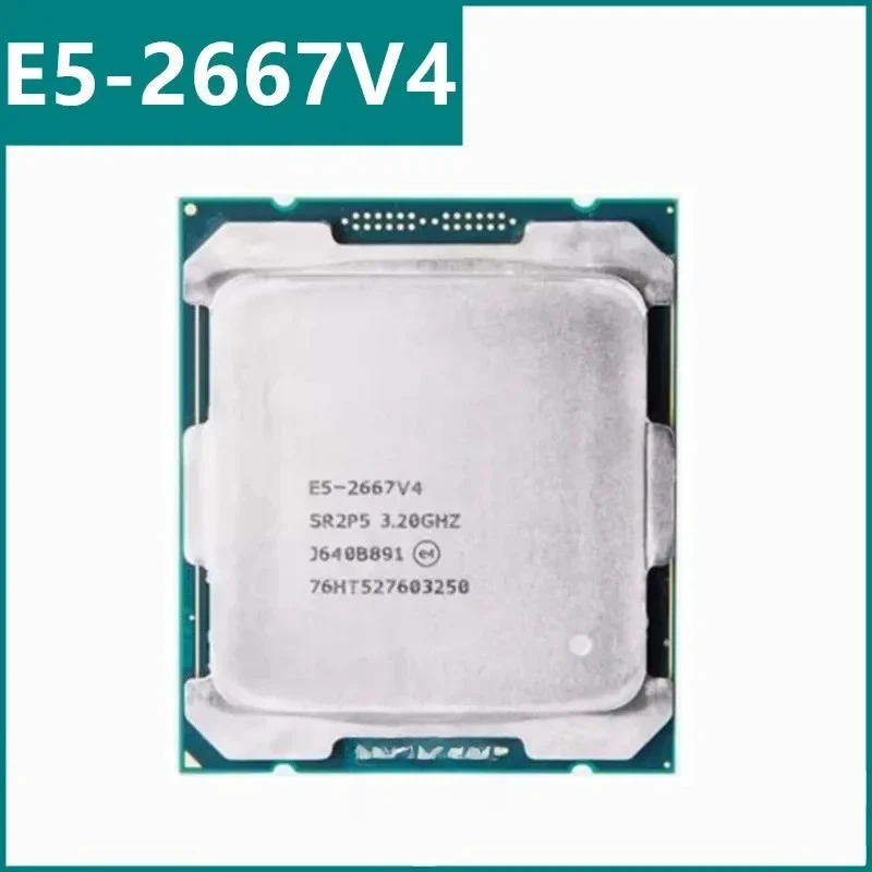 E5-2667V4 E5 2667 V4 CPU 14 Nm 8s 16Threads 3.2GHz 25MB 135W LGA2011-3 For X99 Motherboard E5 2667V4