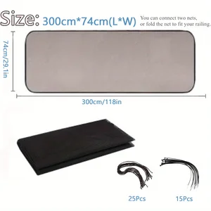 Baby -Tor für Treppen, Geländerwache für Kinder, Haustiere, Netzschutznetz für Balkon auf der Bahnstreppe, Treppennetz für Innen- und Außenbereiche 8 Hauptverkaufssicherheit Portao - №2