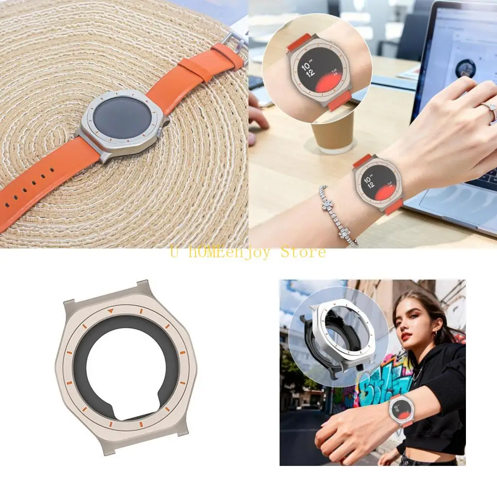 

B0KF Бампер Корпус Корпус SmartWatch Крышка для часов 3 Устойчивый к царапинам металлический корпус Противоударный корпус Корпус
