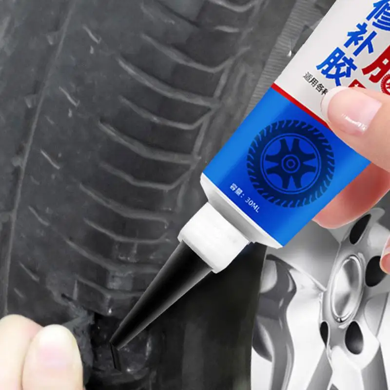 

Car Tire Repair Glue Strong Tire Sidewall Repair Glue 30ml Portable Tire Repair Adhesive Tire Repair Patch Glue For Tire