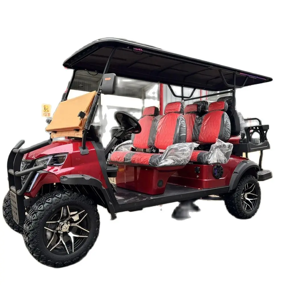 Factory Customized Golf Cart Body Seat Color Free Customization 2 4 6 8 10 Seats Optional Dot Certified Glass Wheels For Sales