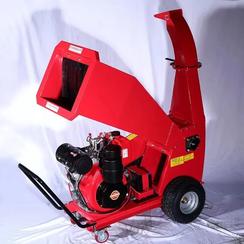 Customized 15HP Electric Start Easy Operation Branch Crusher, Wood Processor, Professional Tree Shredder, Wood Chipper