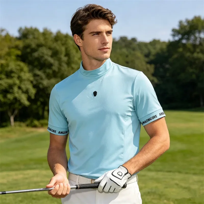 Authentic Golf Golf T-shirt Men's Golf Wear 2026 Summer New High Quality Men's Golf Clothing Sports Tennis Short Sleeve Tee