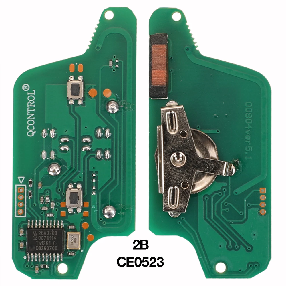 jingyuqin 2/3 Buttons ASK/FSK Remote Key Circuit Board For Peugeot 207 408 307 308 408 Citroen C2 C3 C4 Picasso ID46 CE0536/052