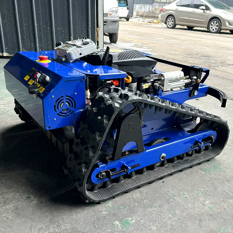 Customizd Remote Control Crawler Slope Lawn Mower Robot Small Garden Lawn Mower For Wasteland Mower On Road Slope