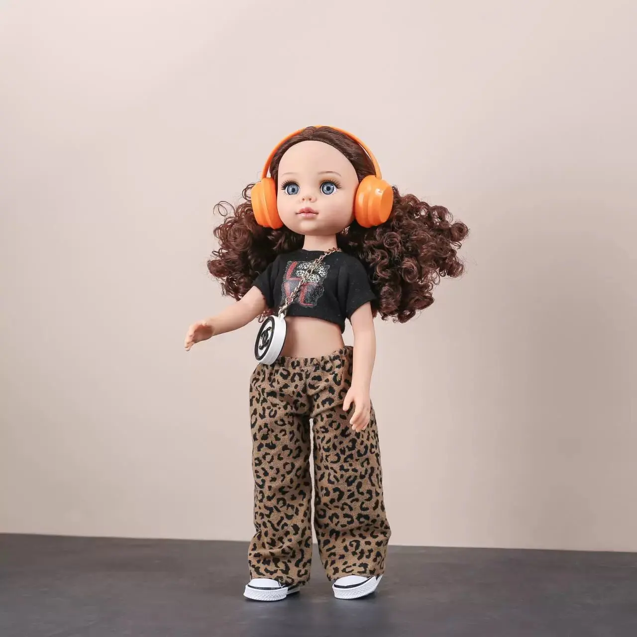 12-inch American Girl Princess Vinyl Doll Joints Movable 30cm 3D Realistic Eye Fashion Curly Hair DIY Dress-up Toy For Kids Gift