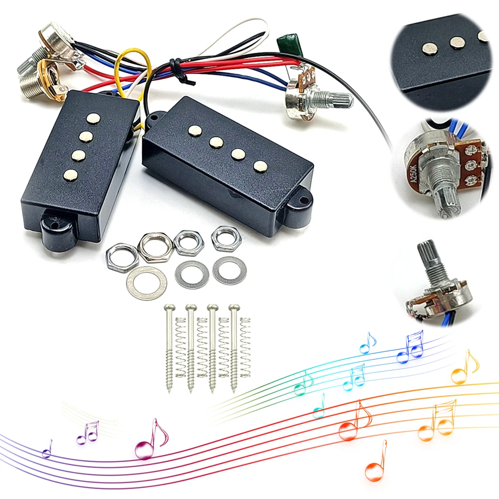 EQ Preamp Circuit Guitar Bass Pickup Guitar Tone Control Wiring Harness Set Electric Bass Preamp Circuit for Active Bass Pickup
