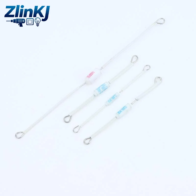 Ceramic Thermal Fuse 10Pcs Kit 10/15/20A 250V 185/230℃ Thickened for Circuit Overheat Protection