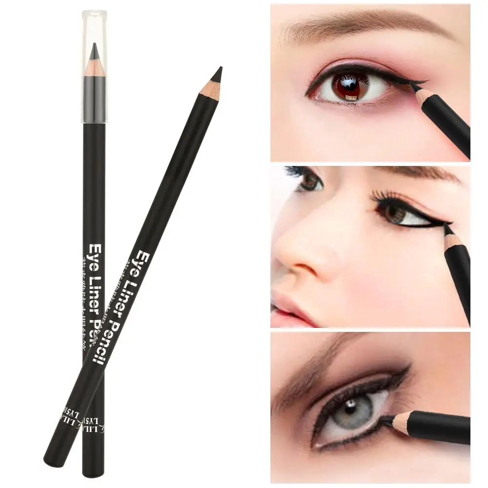 strumento per il trucco impermeabile liscio e duraturo da donna Matita eyeliner nera