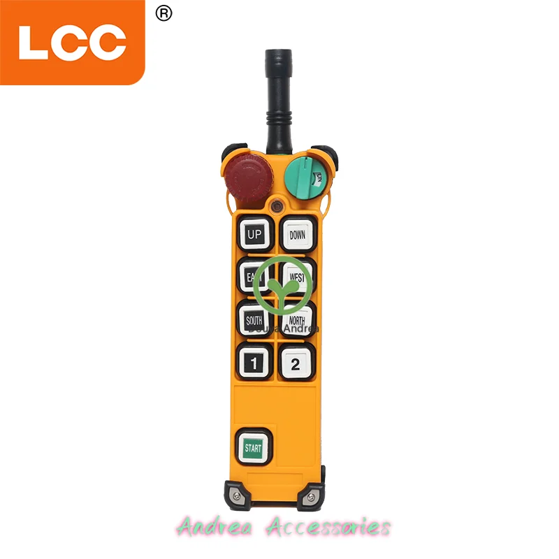 รีโมทคอนโทรลไร้สาย LCC F24-8D สำหรับเครน ตัวส่งและตัวรับสัญญาณ รีโมทคอนโทรลอุตสาหกรรมสำหรับเครน