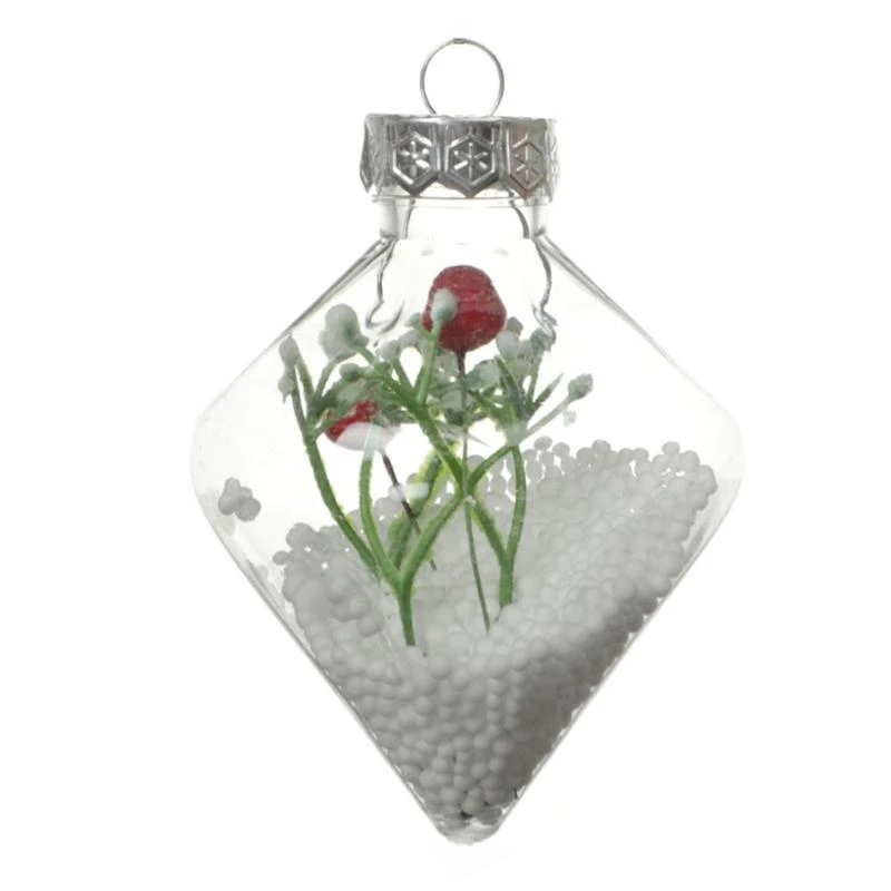 Christmas Hanging Ball Ornament Plastic Transparent Fillable Ball for DIY Craft Projects Christmas Wedding Birthday Party Home