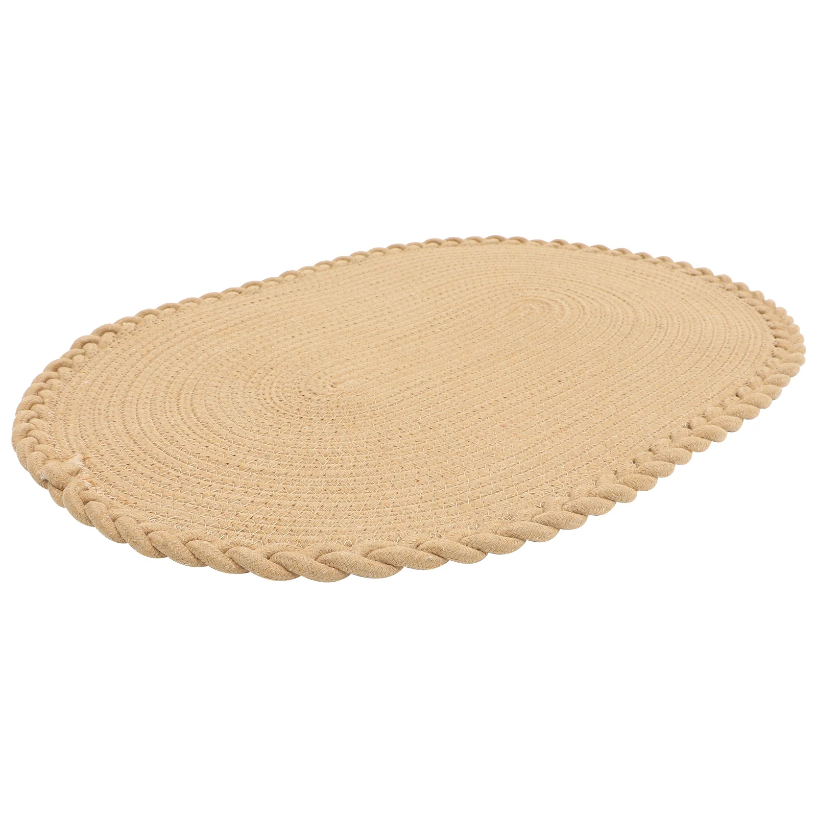 

Water Absorption Floor Mat Cotton Rope Material Non-Skid Surface Indoor Doormat for Living Room Bedroom Doorway Home Decor