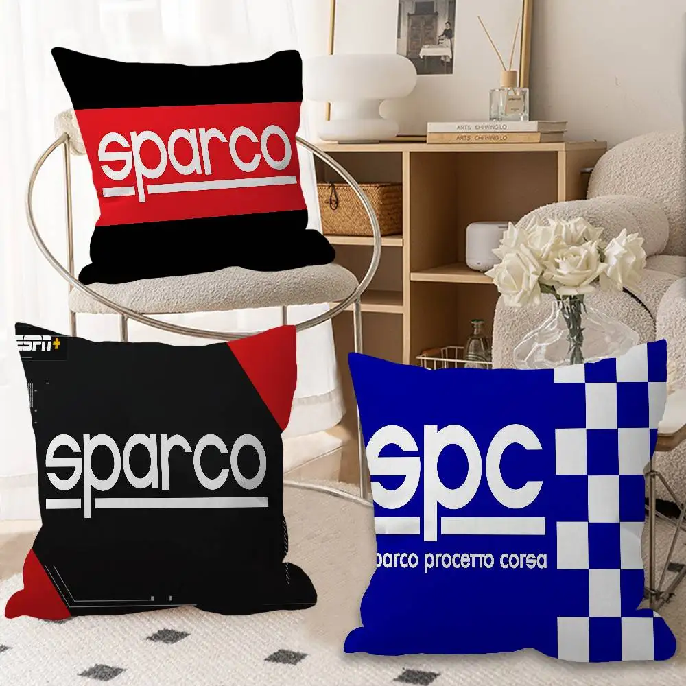 S-Sparcos Logo Pillow Cover For Bedroom Room And Living Room Sofa Decorative Cushion Cover