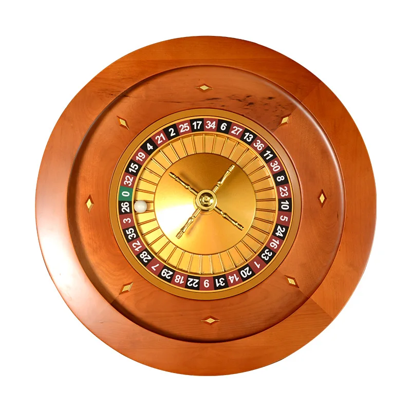 

High Quality 50*7.3cm Roulette Wheel Professional Casino Poker Chips Set Roulette Table Sale Wheel Wood Bingo Game Entertainment