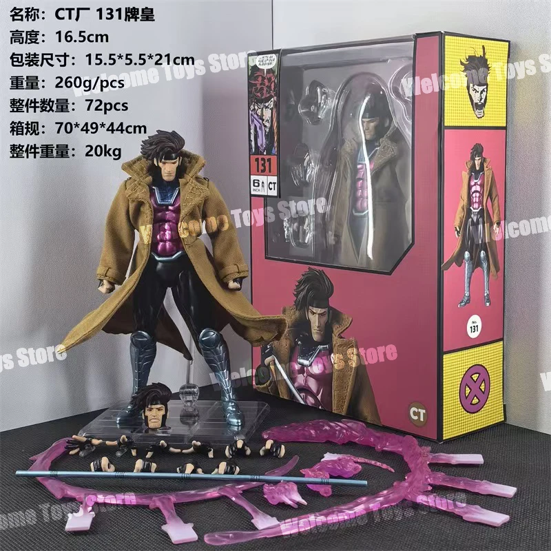 In Stock Ct Toys Gambit Mafex 131 X-Men Figure Wolverine Anime Action Figure Figurine Statue Model Customi Gifts For Kids Toys view 2