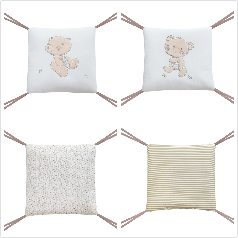 30*30*6 stuks pasgeboren wieg bumper babybedje bumper wieg babykamer decor comfortabele beschermer