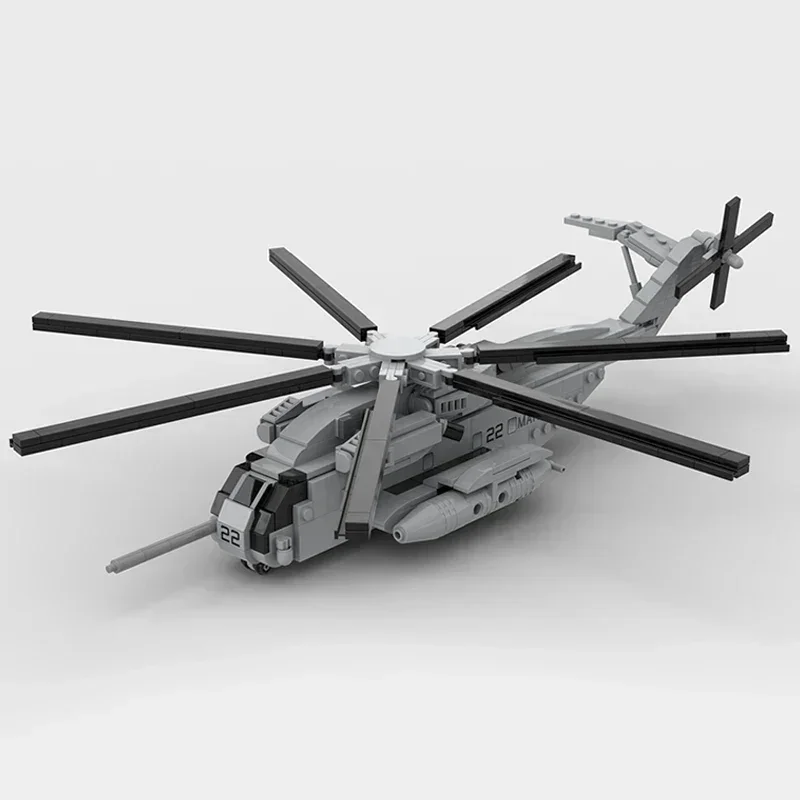 Moc Bouwstenen Militair Model 1:72 Schaal CH-53E Helikopter Technologie Modulaire Blokken Geschenken Kerst Speelgoed DIY Sets Montage