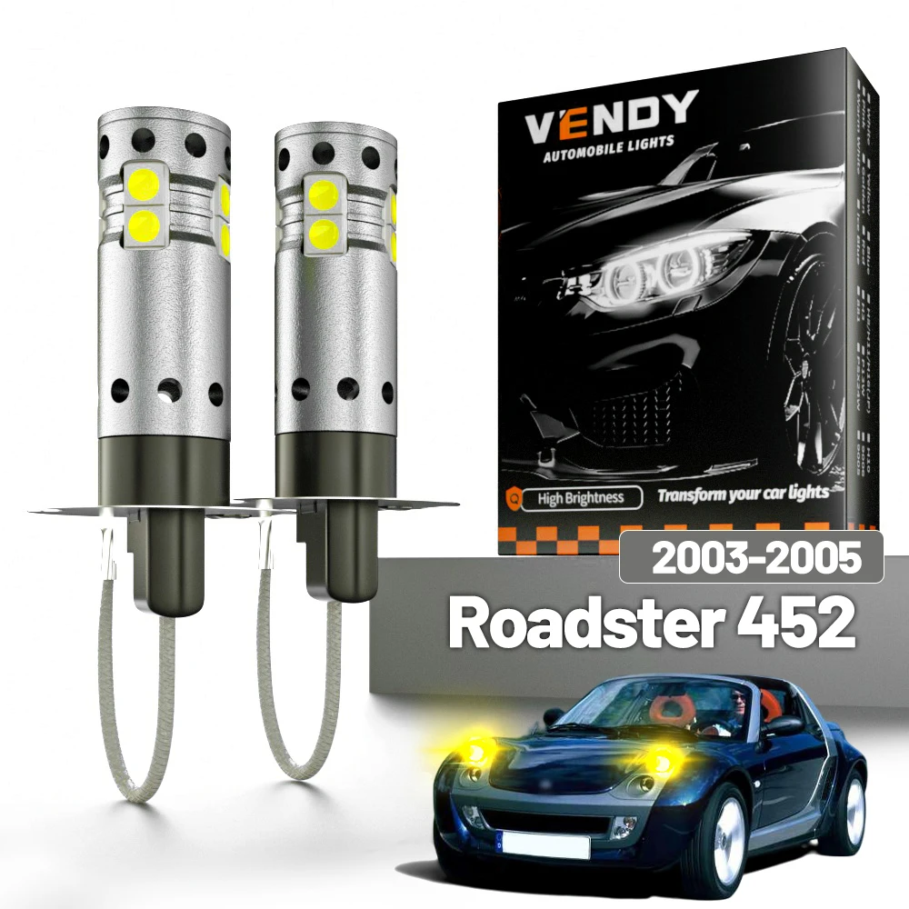 

2pcs LED Fog Light For Smart Roadster 452 2003 2004 2005 Canbus Accessories