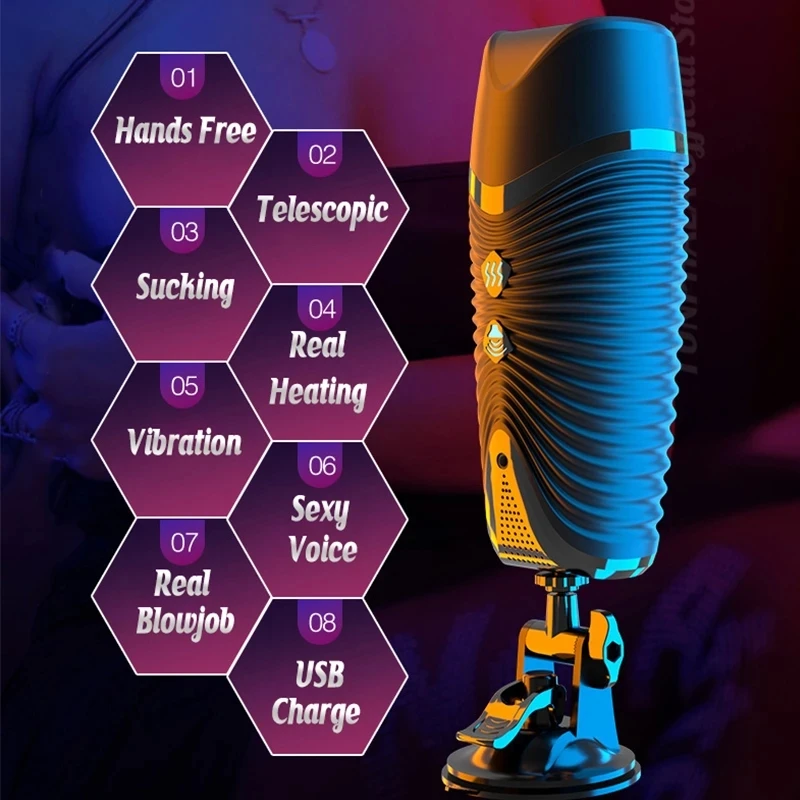 HESEKS Automatic Male Masturbation Cup Anal Vagina Masturbator Vibration Machine Adult Vibrator Goods for Men Rotate Sex Toys 18