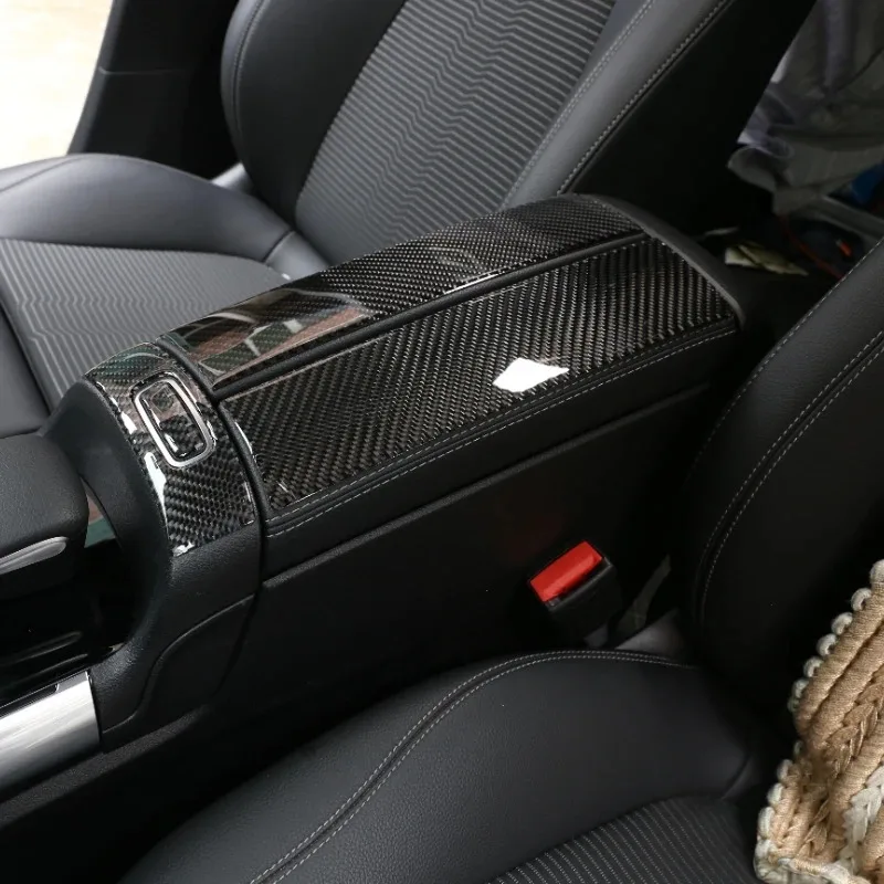 Interior Kit For Mercedes Benz B Class GLA GLB EQA EQB W247 X247 2020-2022 Soft Carbon Fiber Car Glass Lifting Panel Accessories view 5